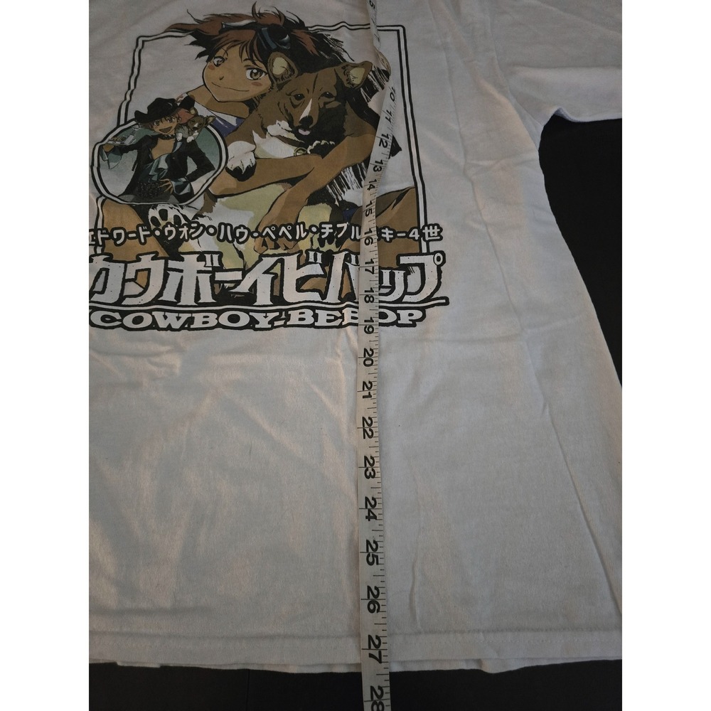 Cowboy Bebop Edward Ein Anime Graphic Tee White Mens Large Sunrise Funimation - Picture 3 of 5
